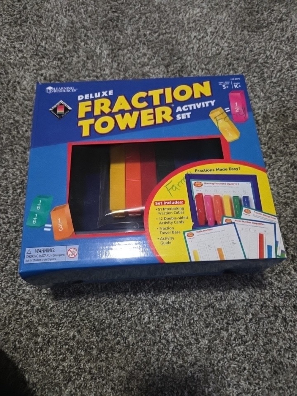 Learning Resources Deluxe Fraction Tower Activity Set